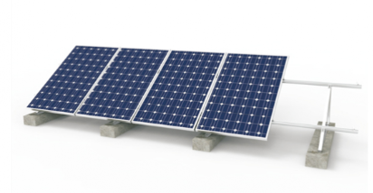 Flat Concrete Roof Triangle Mounting System